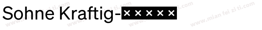 Sohne Kraftig字体转换